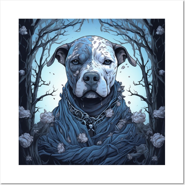 Pit Bull Fantasy Wall Art by Enchanted Reverie